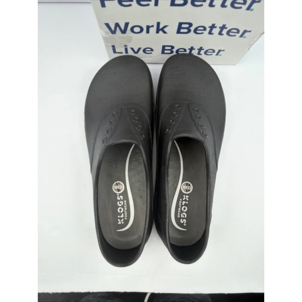 Klogs Footwear Mens Slip-On SHARK Slip Resistant USA Made Black Size 13
